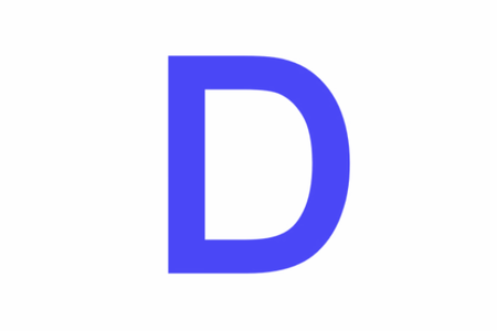 Blue D logo